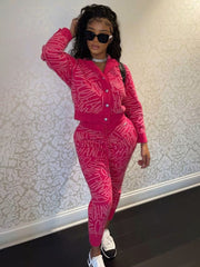 New Women's Coco Chanel Two-Piece Lounging Suit