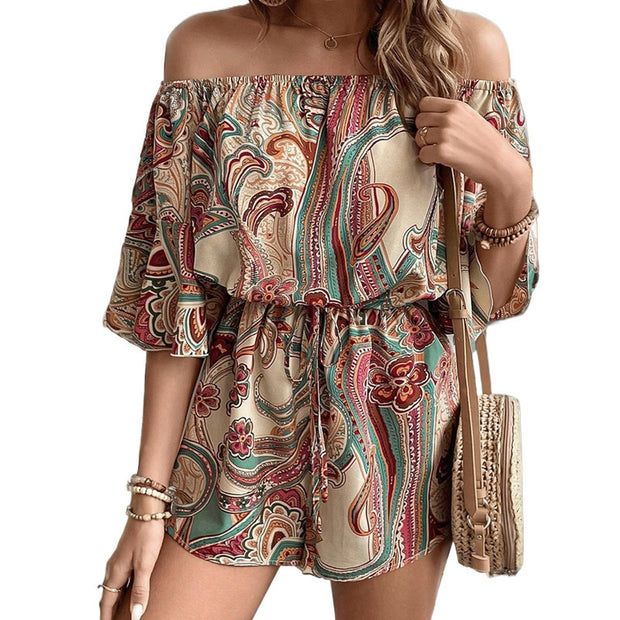 Ethnic Printed One Piece Shorts