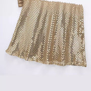 Sexy Sequined Swing Collar Sling Dress Women's Summer