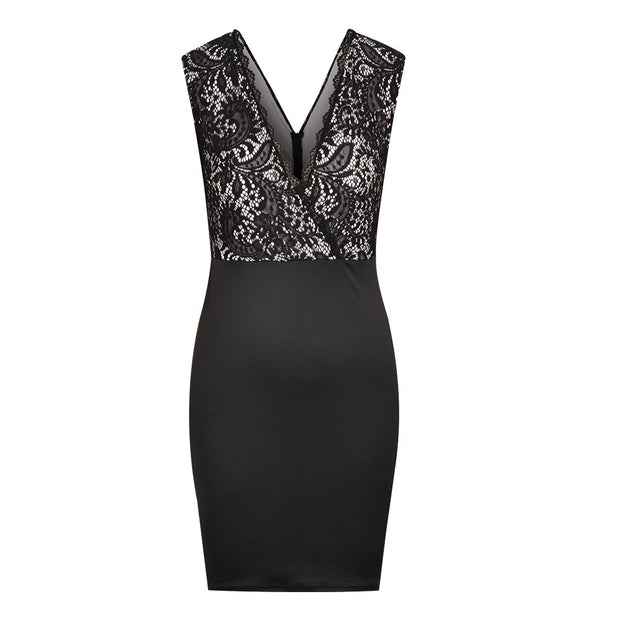 Woman's Fashiona Lace Sheath Dress