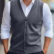 Men's Sleeveless Four Seasons Cardigan Vest