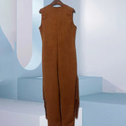 Women's Vintage Western Fringe Jumpsuit