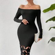 Elegant X-Ray Vision Bodycon Dress