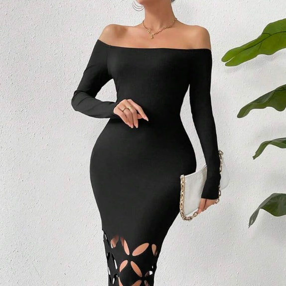 Elegant X-Ray Vision Bodycon Dress