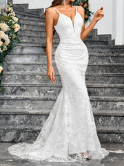 Women's Fashionable Slim-fit Sheath Wedding Dress