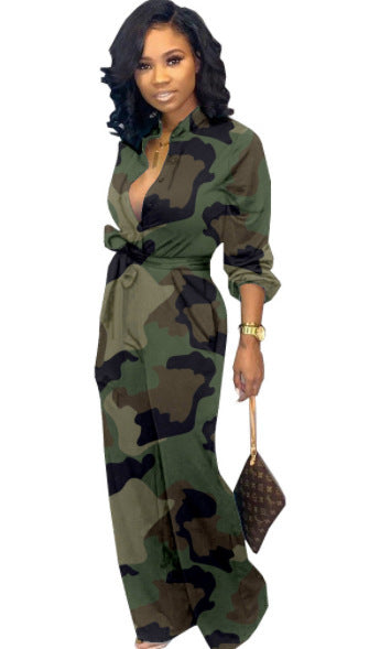 Women's Camouflage Shimmy Jumpsuit