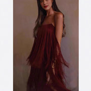 Fashion Party Tassel Dress Women