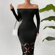 Elegant X-Ray Vision Bodycon Dress