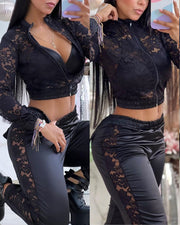 Women's Elixir de Nuit Lace 2-Piece Suit Set