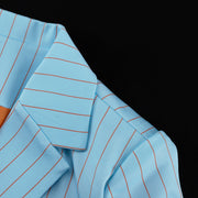 Sexy Women's Orange Striped Dress Set