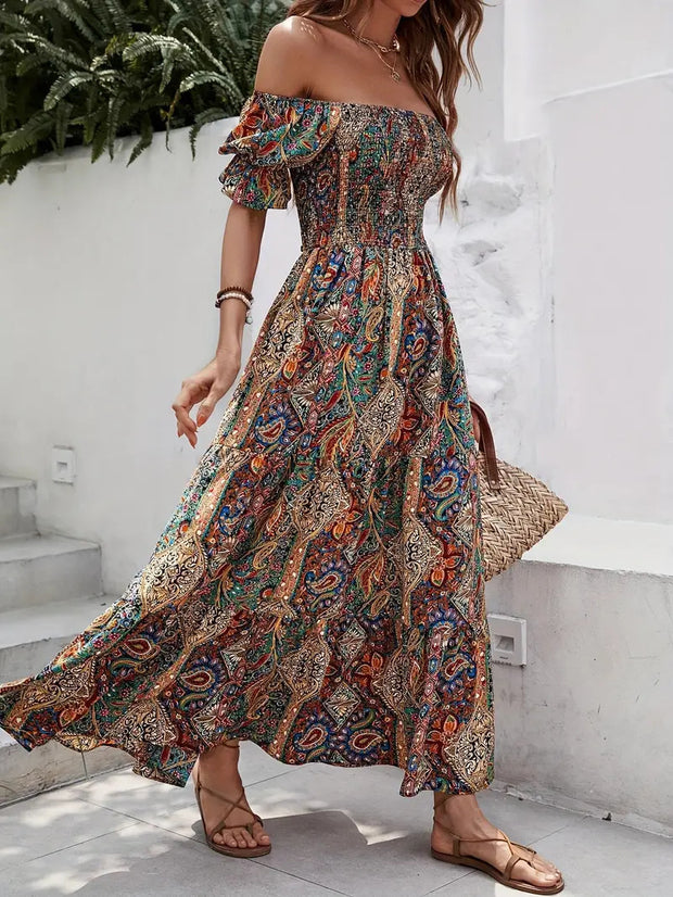The Paisley Princess Sleeves Dress