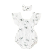 Baby Harness Print Dress Crawling Clothes