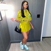 Women's Sexy Casual  Buttoned Pleated Skirt