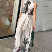 Summer New Sleeveless Lace 2-Piece Suit