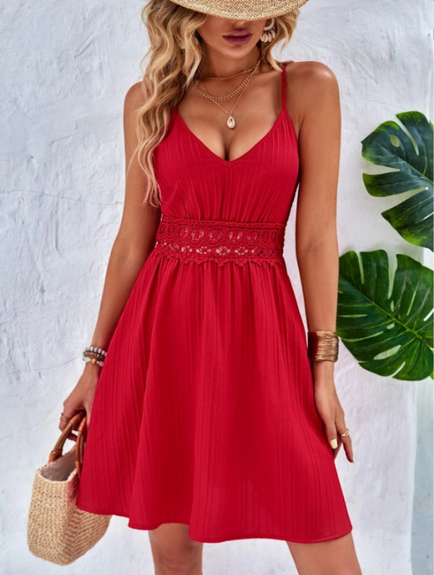 Woman's Fashion Lace Camisole Dress