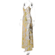 Women's Fashion Personalized Bronzing Sling Dress