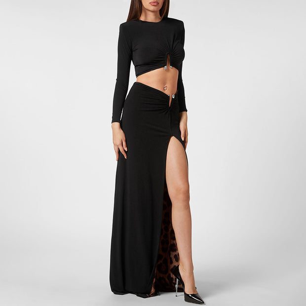Women's Leopard Prowl & Play Two-Piece Skirt Suit