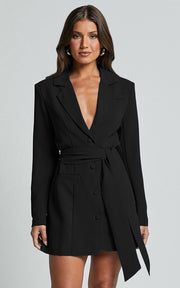 Long Sleeved Candy Color Mid-length Coat Dress For Women