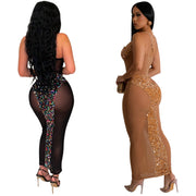 Pure Seduction See-Through Beaded Dress