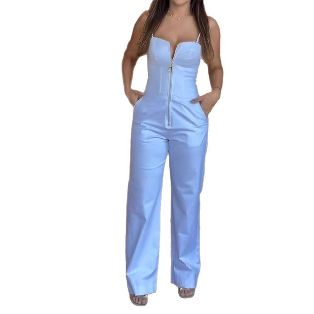 Women's Summer Pocket Jumpsuit
