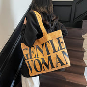 Casual "Gentle Woman" Large Tote Purse