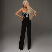 Women's Elegant Blazing Flamingo Jumpsuit