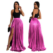 Graceful And Fashionable Skirt High Waist Pleated