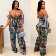 Women's Oil Painting Jumpsuit