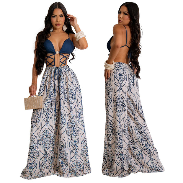 Women's Sexy Stay Laced-up Jumpsuit