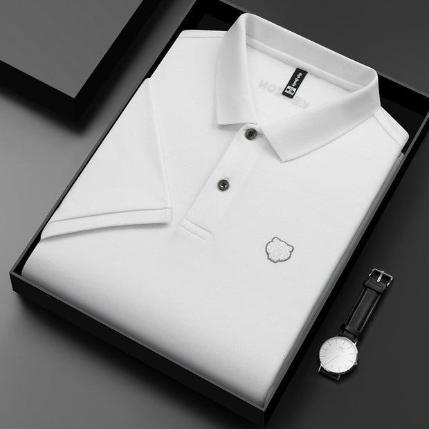 New Men's Fashion Casual Short Sleeved Polo Shirt