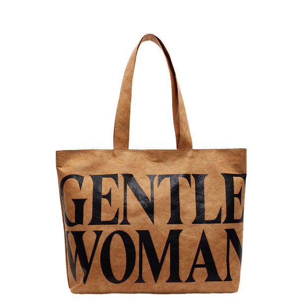 Casual "Gentle Woman" Large Tote Purse