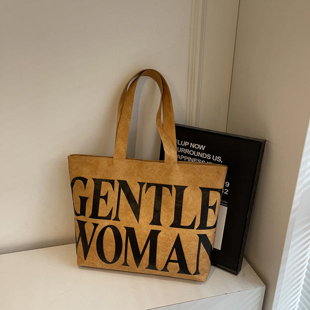 Casual "Gentle Woman" Large Tote Purse