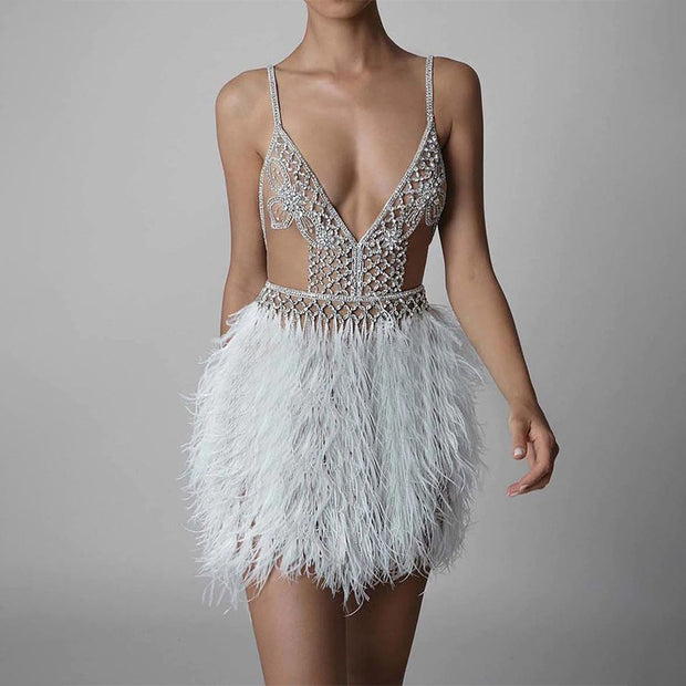Pluck My Feathers Evening Dress