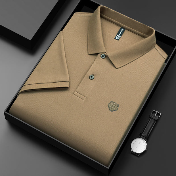 New Men's Fashion Casual Short Sleeved Polo Shirt