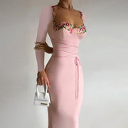 Women's Fashion Slim Fit Temperament Long Dress