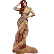 Long Fish Tail Banquet Evening Dress