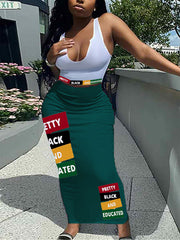 Pretty, Black & Educated Summer 2-Piece Skirt Set