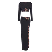 Women's Leopard Prowl & Play Two-Piece Skirt Suit