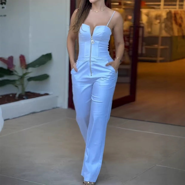 Women's Summer Pocket Jumpsuit