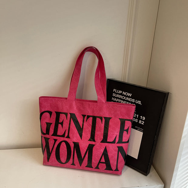 Casual "Gentle Woman" Large Tote Purse