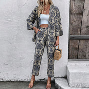 Women's Summer in Paisley 2-Piece Pants Suit
