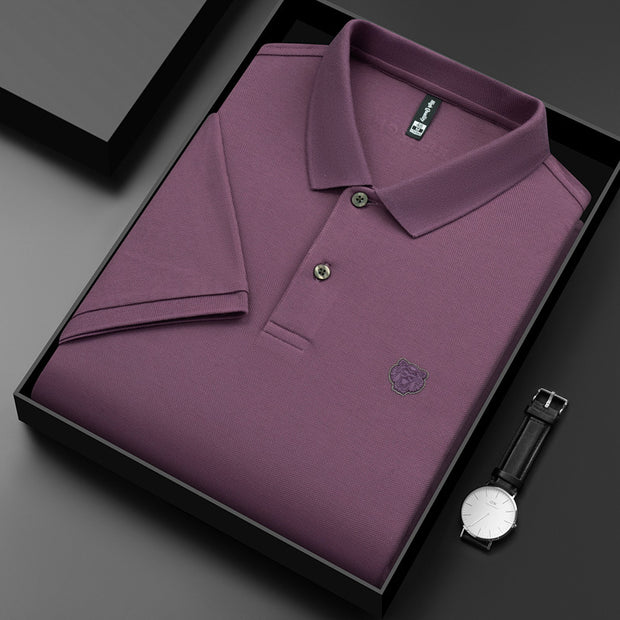 New Men's Fashion Casual Short Sleeved Polo Shirt