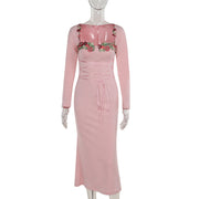 Women's Fashion Slim Fit Temperament Long Dress