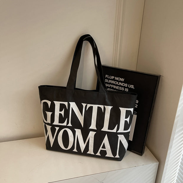 Casual "Gentle Woman" Large Tote Purse