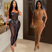Pure Seduction See-Through Beaded Dress