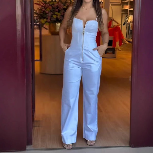 Women's Summer Pocket Jumpsuit