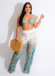 Women's Sexy Gradient Beach Leisure Suit