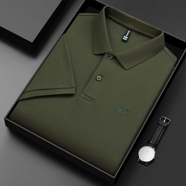 New Men's Fashion Casual Short Sleeved Polo Shirt