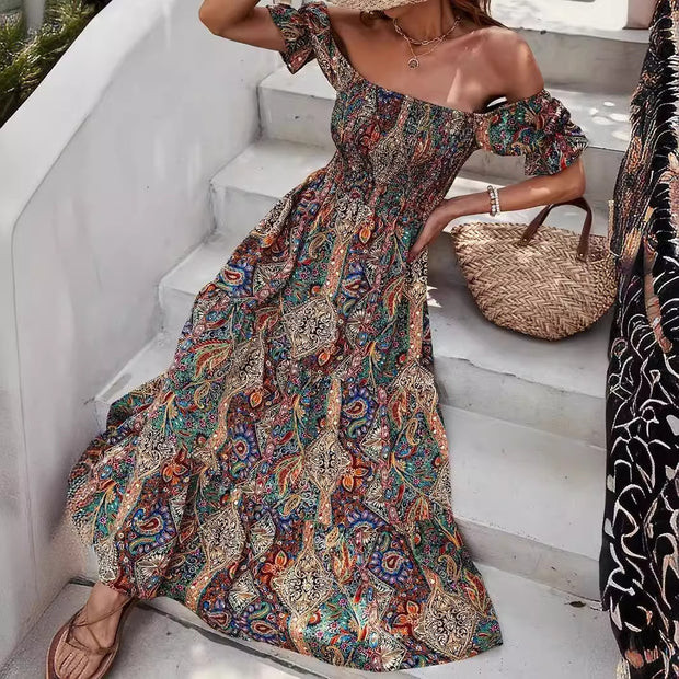 The Paisley Princess Sleeves Dress