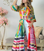 New Arrival Long Shirt Dress/ Loose Cardigan